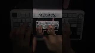 Thumbnail: ASMR Relaxing Keyboard Sounds (Aula F75 #asmr #aulaf75 #shorts )