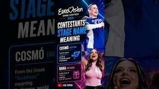 Thumbnail: Eurovision 2026 - Contestants' STAGE NAME Meaning  #eurovision #eurovision2026 #esc #esc2026