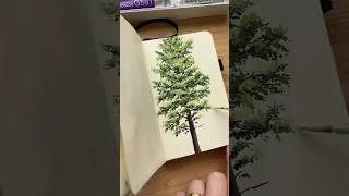 Thumbnail: Simple Tree Gouache Painting🌳