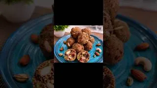Thumbnail: 💪 Energy से भरपूर Dry Fruit Laddu | झटपट और आसान रेसिपी✨ No Sugar, No Guilt — Just Pure Goodness!