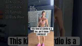 Thumbnail: The perfect cardio l CHECKLIST routine | Women over 40