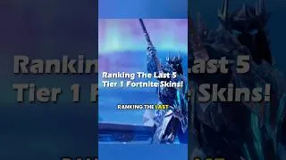 Thumbnail: Ranking The LAST 5 Tier 1 Fortnite Battle Pass Skins!