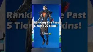 Thumbnail: Ranking The Past 5 Tier 100 Fortnite Skins!