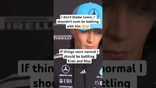 Thumbnail: George Russel reaction to crash with Lewis Hamilton in Belgium Grand Prix 😮😮#georgerussell #spagp