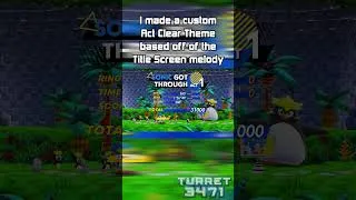 Thumbnail: I made a Custom Act Clear Theme for #sonicsuperstars | #shorts #music