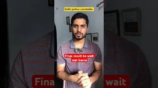 Thumbnail: Delhi Police Constable physical | Physical hogya toh final result ka wait mat kro ❌