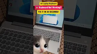 Thumbnail: Laptop Keyboard Suddenly Stopped Working? Try This! 😱