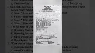 Thumbnail: 2081 Re exam Computer paper | Computer supplemtary exam 2081 #exam #2081