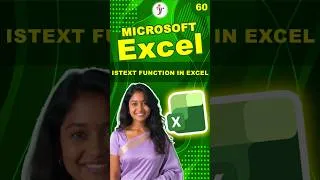 Thumbnail: ISTEXT in Excel #excel #exceltips #exceltips #excelformula