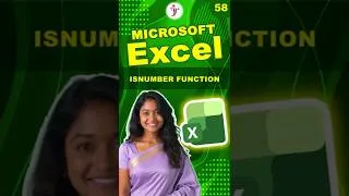 Thumbnail: ISNUMBER in Excel #excel #exceltips #exceltips #excelformula