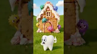 Thumbnail: Sweet House vs Veggie House for Baby Toothy? | Healthy vs Unhealty Houses