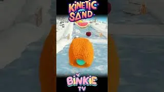 Thumbnail: 🥝🎳 K Is for Kiwi Learn Fruits with Kinetic Sand and Bowling Ball Ice Race | Binkie TV