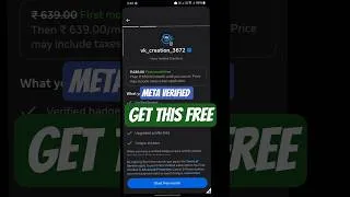 Thumbnail: get free instagram meta verified 🔵|how to get free blue tick on instagram #instagram