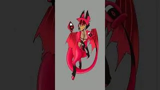 Thumbnail: Turning Hazbin hotel characters into dragons pt1 #hazbinhotel #fanart #drawing #edit