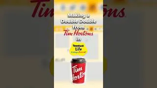 Thumbnail: Making a Double Double from Tim Hortons in Tomodachi Life #shorts
