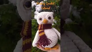 Thumbnail: Hedwig from Harry Potter crochet tutorial preview