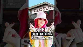 Thumbnail: Is Gen Z Destroying the Restaurant Industry? #restaurant #genzmoney #genz #economy #foodshorts