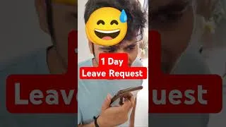 Thumbnail: Leave request #ideas #funny #corporate #love #trending #srk #new #request #jokes #job