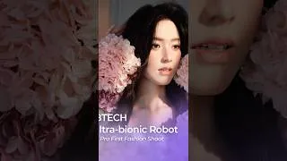 Thumbnail: Behind the scenes of our ultra-bionic robot Una’s first fashion shoot.