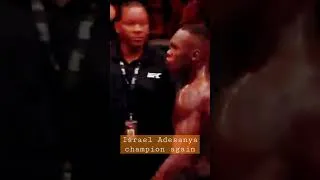 Thumbnail: Israel Adesanya champion again #shorts #ufcfightzone