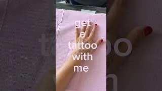 Thumbnail: get a tattoo with me 🩷 #tattoo  #vlog