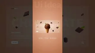 Thumbnail: ice cream website animation in figma  #animation #uidesign #webdesign #beforeafter #figma #uiidea