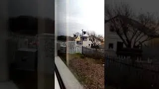 Thumbnail: Laundry Lane Level Crossing View from inside my train