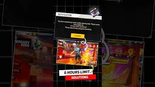 Thumbnail: Free Fire Time Limit Solution 💯| Free Fire 6 Hours Limit Solution || Free Fire 6 Ghante #shorts #ff