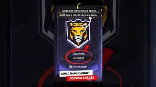 Thumbnail: Guild Name Cannot Contain Spaces 💯| FF Guild Name Cannot Contain Spaces #short #guild #freefireguild