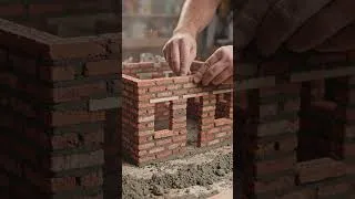 Thumbnail: Miniature Diy Brick 🧱 House with Cinematic macro build #diycrafts #building