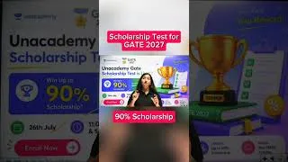 Thumbnail: GATE 2027 Scholarship Test Announcement #gate2027 #gateexam #unacademy