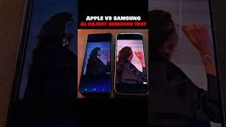 Thumbnail: Apple vs Samsung AI Object Remover Test 😳 One AI Is INSANE! 🔥 #shorts #viralvideo