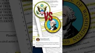 Thumbnail: Feds sue Washington state #washington #politics #news