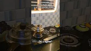 Thumbnail: Clean Kitchen = peace Do u agree? #shorts
