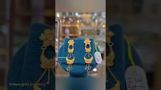 Thumbnail: Beautiful gold earring design 🔥🤯#shorts #ytshorts #shortsfeed