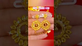 Thumbnail: Light weight bridal gold earrings designs 🔥😍#shorts #ytshorts #viralvideo #jwellery
