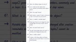 Thumbnail: Python Interview Questions 🔥 | Top 14 Important Questions in  Seconds 💻⚡ #education #tech #coding