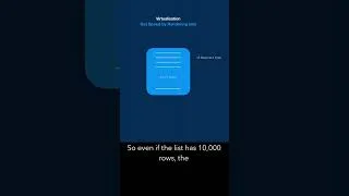 Thumbnail: List Virtualization #coding #react  #webdevelopment