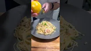 Thumbnail: Buttery Spicy Garlic Shrimp Pasta #shorts #pastarecipe #scampi #dinner #cooking