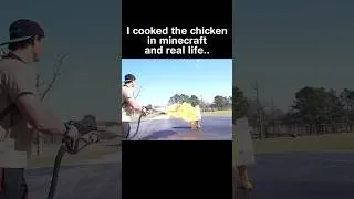 Thumbnail: I Cooked Chicken in Minecraft.. and Real Life