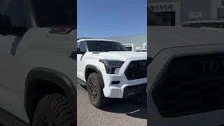Thumbnail: Old Trusty Brute or New Techy Ninja? Land Cruiser vs Sequoia! #toyota #shorts