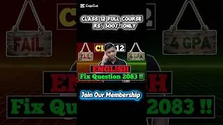 Thumbnail: Class 12 Full Course Teaching Rs.300/- Only 2083 Batch #class12 #class12exam #joinourmembership