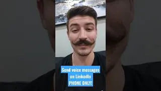 Thumbnail: How To Send Voice Messages on LinkedIn (Phone Only!)