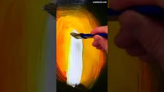 Thumbnail: Painting a Golden Sunset Over a Peaceful Lake 🌅 #GoldenSunset #AcrylicArt