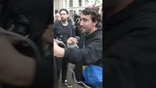 Thumbnail: YouTuber harassed by anti-fascists at 'Uniting the Kingdom' rally in Central London