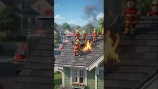 Thumbnail: 🔥 Firefighters Save the House! #shorts