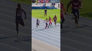 Thumbnail: Champions all across the track 👏 Noah Malone captured the T12 #100m in 10.61 🥇 #paraathletics #track