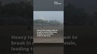 Thumbnail: Lone barrel racer braves heavy rain amid flooding in Manawa, Wisconsin