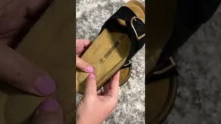 Thumbnail: CUSHIONAIRE Leeds Suede Sandals Review | Comfortable & Stylish Leather Slides