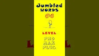 Thumbnail: Guess the word Quiz no 6 l Unscramble words l Jumbled words #shorts #aptitude #englishvocabulary